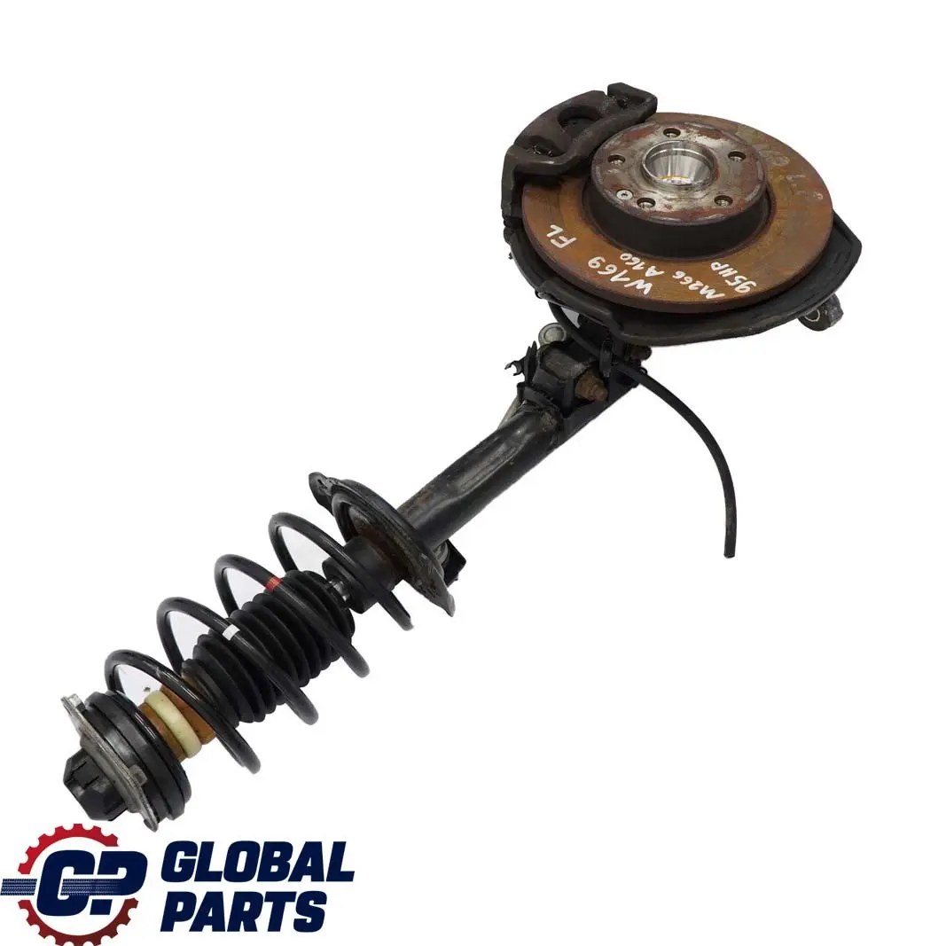 Mercedes W169 A160 Cubo de rueda de freno pata suspensión delantera izquierda - SKU A1693201430-2 - Número de pieza A1693201430