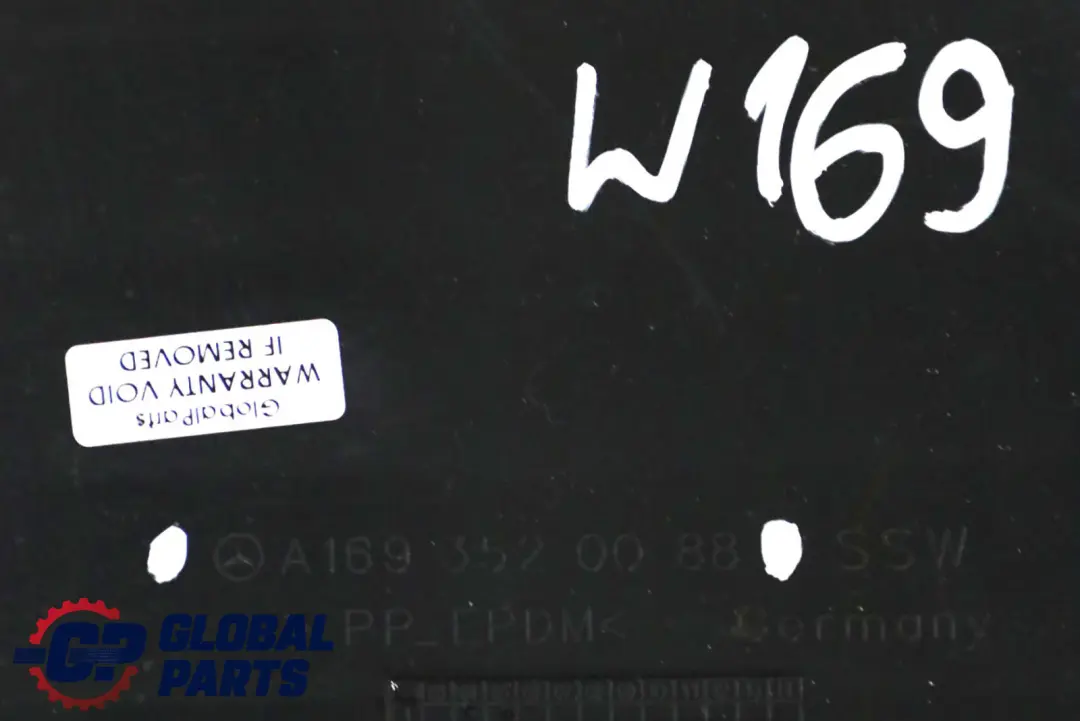 Clase A W169 Eje Trasero Puente Subchasis Viga Portadora Cubierta Panel para Mercedes con número de pieza A1693520088 Mercedes Clase A W169 Eje Trasero Puente Subchasis Viga Portadora Cubierta Panel - SKU A1693520088 - Número de pieza A1693520088