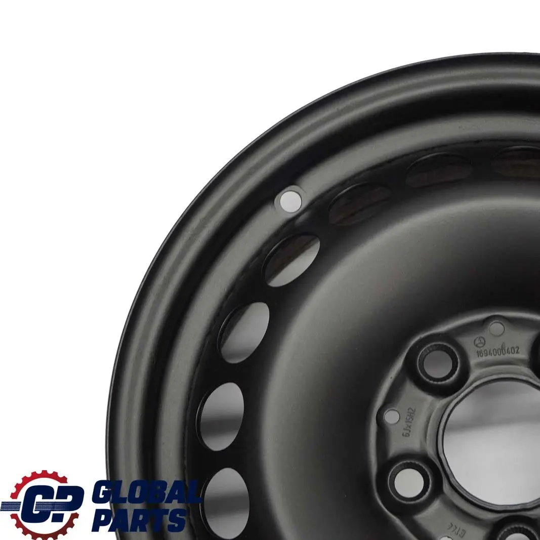 Mercedes-Benz A B Class W169 W245 Steel Rim Wheel 15" 6J ET:44 to with Part number A1694000402 Mercedes-Benz A B Class W169 W245 Steel Rim Wheel 15" 6J ET:44 - SKU A1694000402-2 - Part number A1694000402