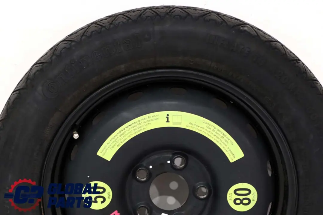 Koło Dojazdowe Zapasowe Stalowe R16 Opona 125/90 do Mercedes W169 o numerze A1694000802 Mercedes W169 Koło Dojazdowe Zapasowe Stalowe R16 Opona 125/90 - SKU A1694000802 - Numer Części A1694000802