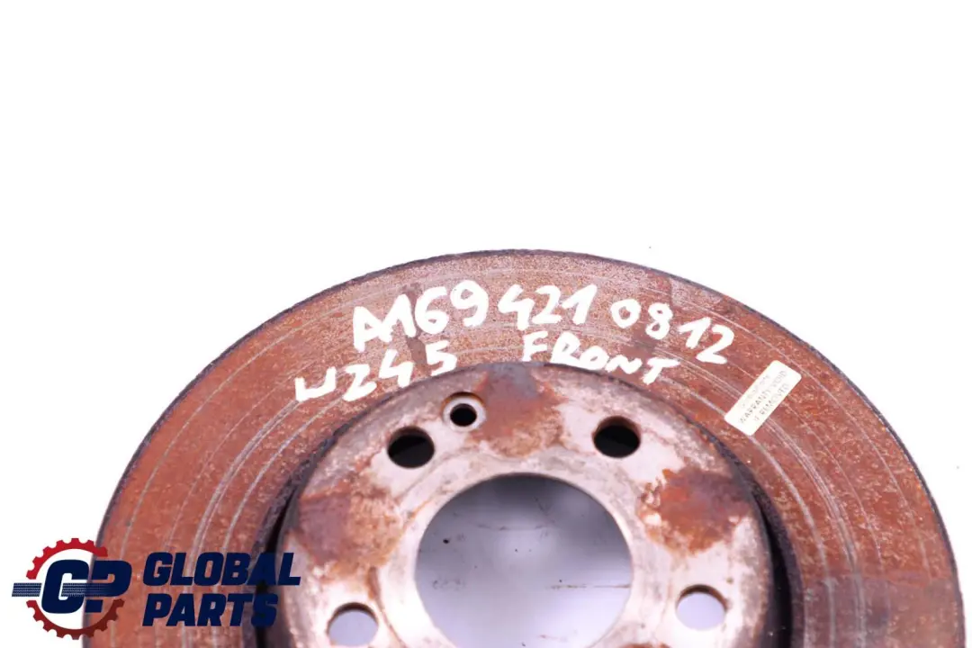 Brake Disc Mercedes W169 W245 Front Wheel Left Right N/O/S to with Part number A1694210812 Brake Disc Mercedes W169 W245 Front Wheel Left Right N/O/S - SKU A1694210812 - Part number A1694210812