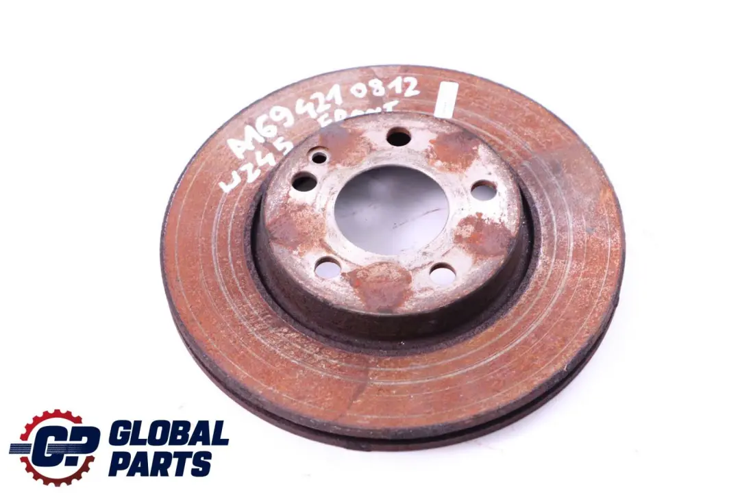 Brake Disc Mercedes W169 W245 Front Wheel Left Right N/O/S to with Part number A1694210812 Brake Disc Mercedes W169 W245 Front Wheel Left Right N/O/S - SKU A1694210812 - Part number A1694210812