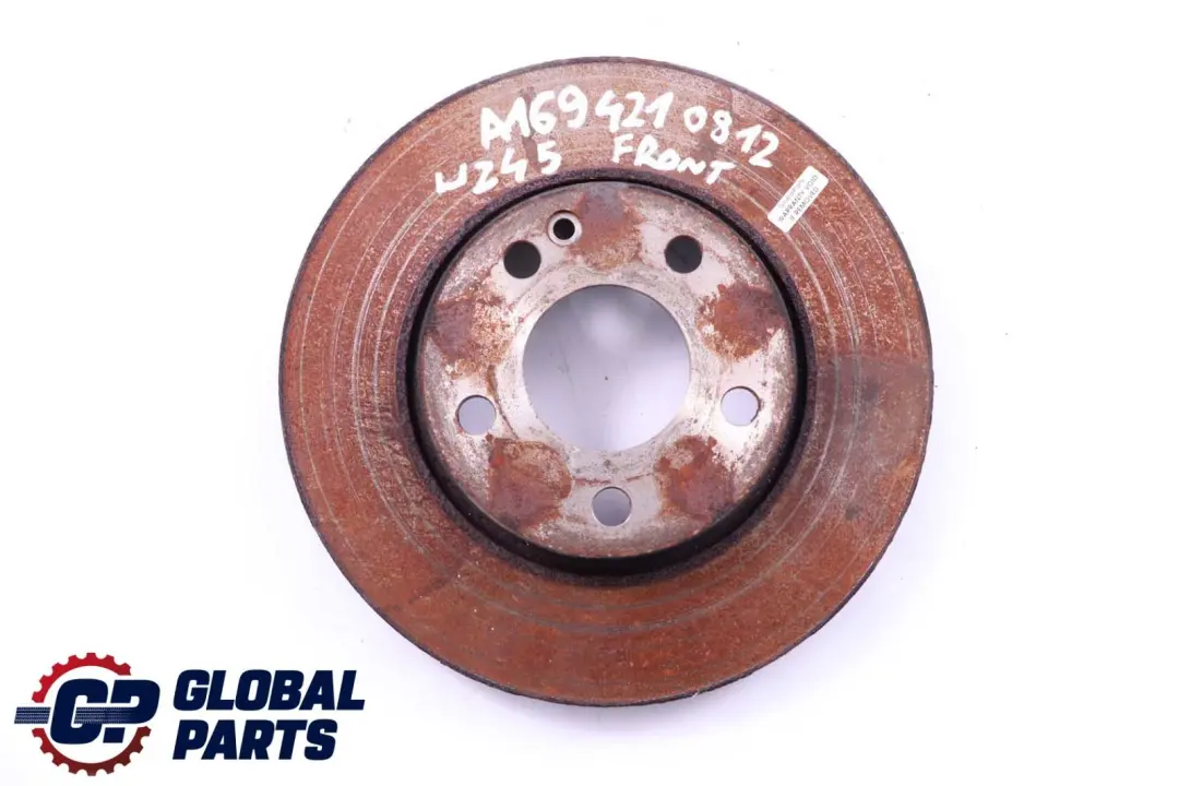 Brake Disc Mercedes W169 W245 Front Wheel Left Right N/O/S to with Part number A1694210812 Brake Disc Mercedes W169 W245 Front Wheel Left Right N/O/S - SKU A1694210812 - Part number A1694210812