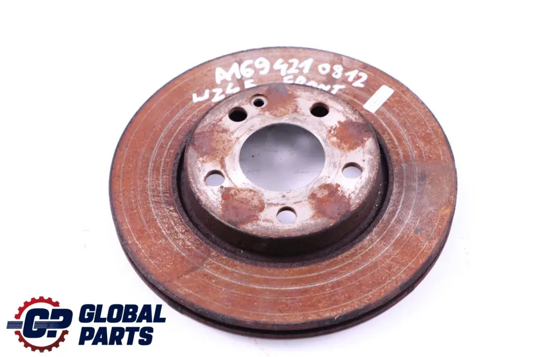 Brake Disc Mercedes W169 W245 Front Wheel Left Right N/O/S to with Part number A1694210812 Brake Disc Mercedes W169 W245 Front Wheel Left Right N/O/S - SKU A1694210812 - Part number A1694210812
