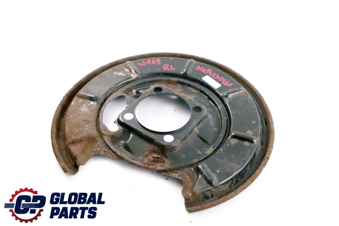 Posteriore Sinistra Bremsscheibenschutzplatte per Mercedes a B W169 W245 con numero di parte A1694230120 Mercedes a B W169 W245 Posteriore Sinistra Bremsscheibenschutzplatte - SKU A1694230120 - Numero di parte A1694230120
