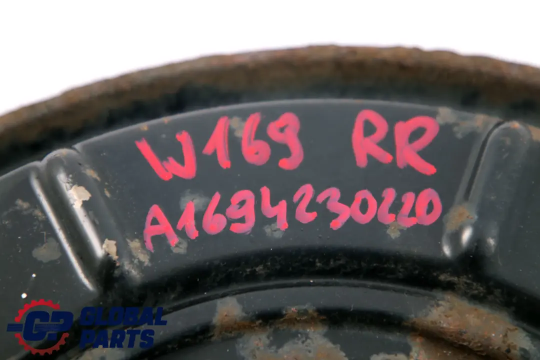 Hinten Rechts Bremsscheibenschutzplatte für Mercedes A B W169 W245 mit Teilenummer A1694230220 Mercedes A B W169 W245 Hinten Rechts Bremsscheibenschutzplatte - SKU A1694230220 - Teilenummer A1694230220