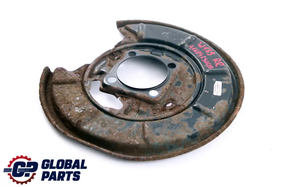 Mercedes A B Class W169 W245 Rear Right Brake Disc Protection Plate - SKU A1694230220 - Part number A1694230220