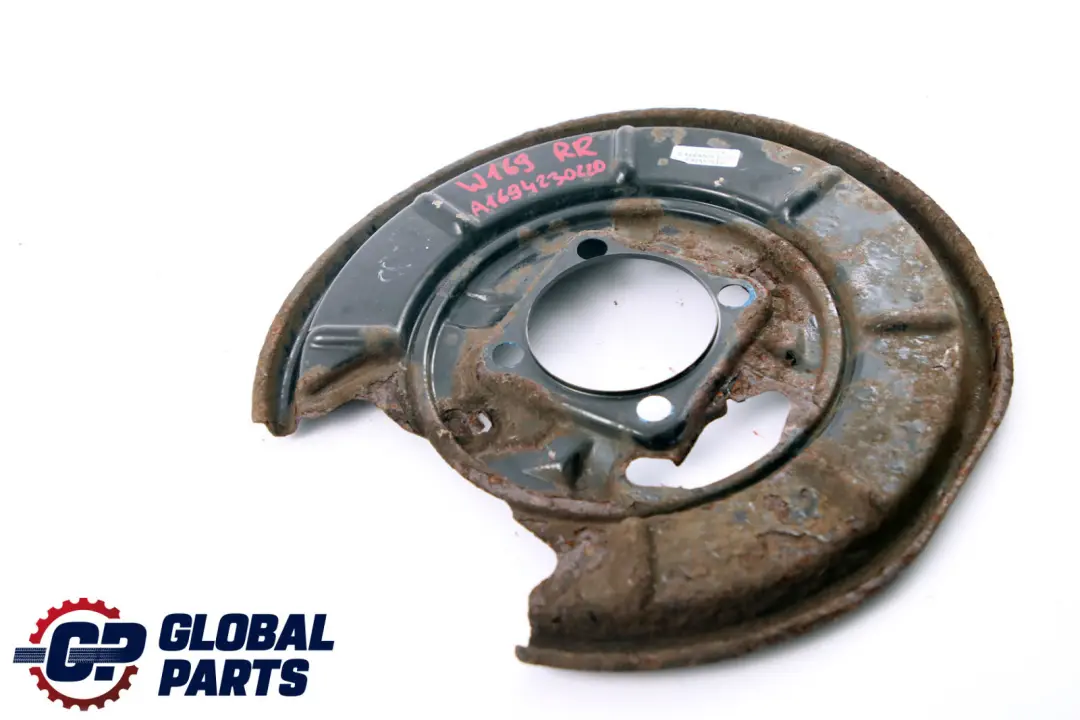 Mercedes A B Class W169 W245 Rear Right Brake Disc Protection Plate - SKU A1694230220 - Part number A1694230220