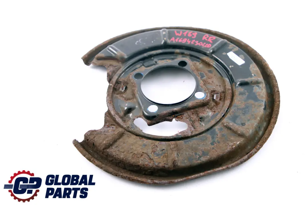 Class W169 W245 Rear Right Brake Disc Protection Plate to Mercedes A B with Part number A1694230220 Mercedes A B Class W169 W245 Rear Right Brake Disc Protection Plate - SKU A1694230220 - Part number A1694230220
