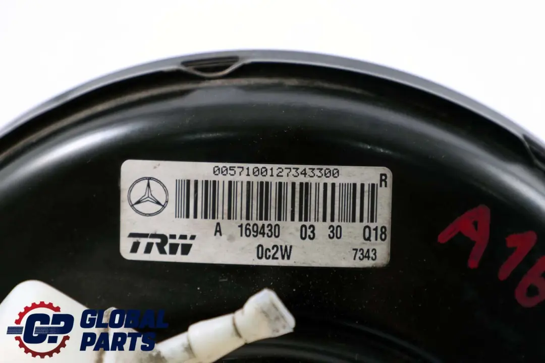 Mercedes-Benz A B Class W169 W245 Brake Servo Master Cylinder to with Part number A1694300301 Mercedes-Benz A B Class W169 W245 Brake Servo Master Cylinder - SKU A1694300301 - Part number A1694300301