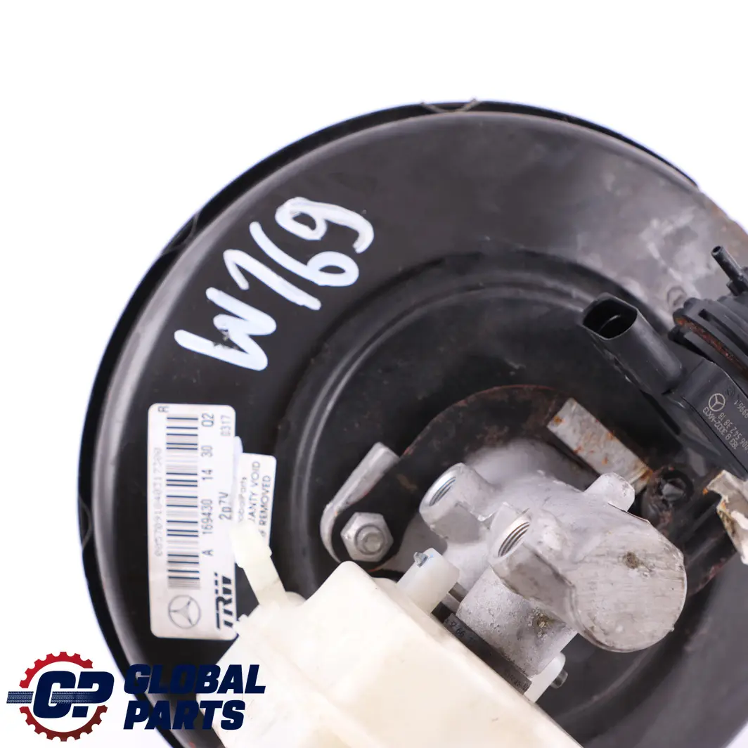 Mercedes-Benz A B Class W169 W245 Brake Servo Master Cylinder to with Part number A1694301430 Mercedes-Benz A B Class W169 W245 Brake Servo Master Cylinder - SKU A1694301430 - Part number A1694301430