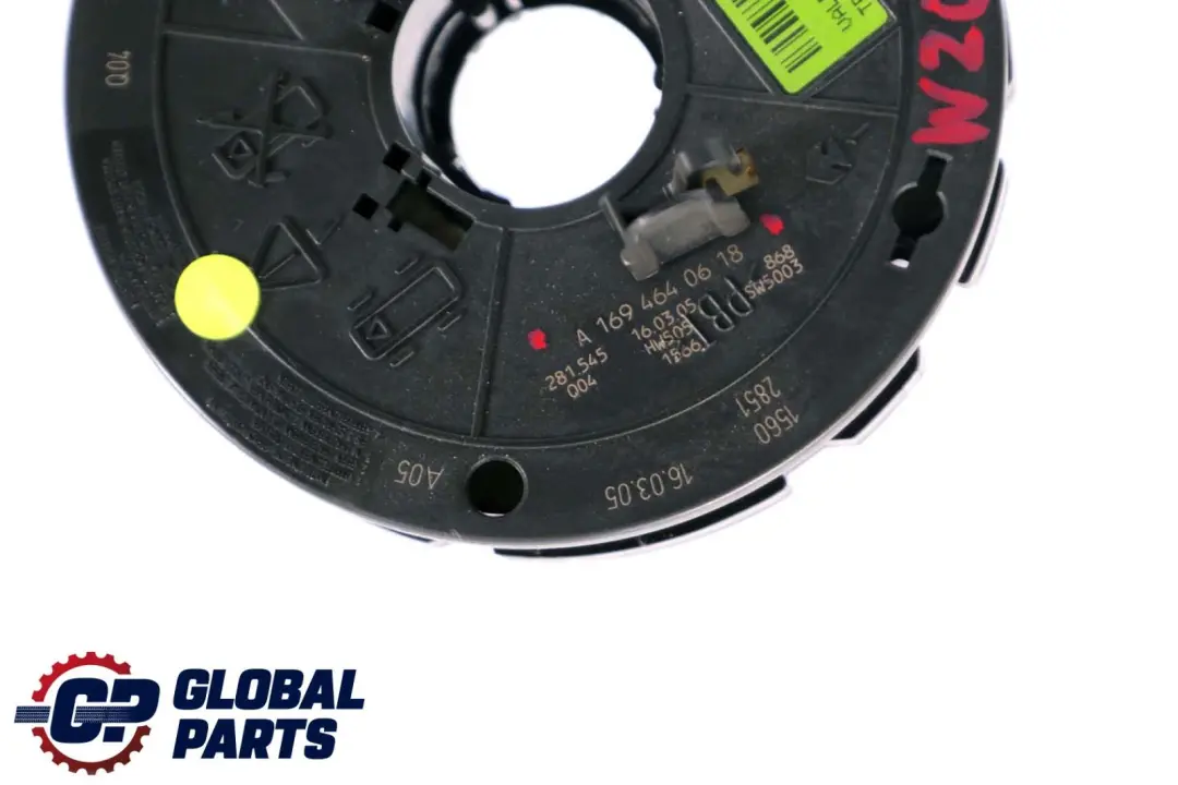 Sensore angolo di sterzata Slip Ring Squib per Mercedes W169 W203 con numero di parte A1694640818 Mercedes W169 W203 Sensore angolo di sterzata Slip Ring Squib - SKU A1694640618 - Numero di parte A1694640818