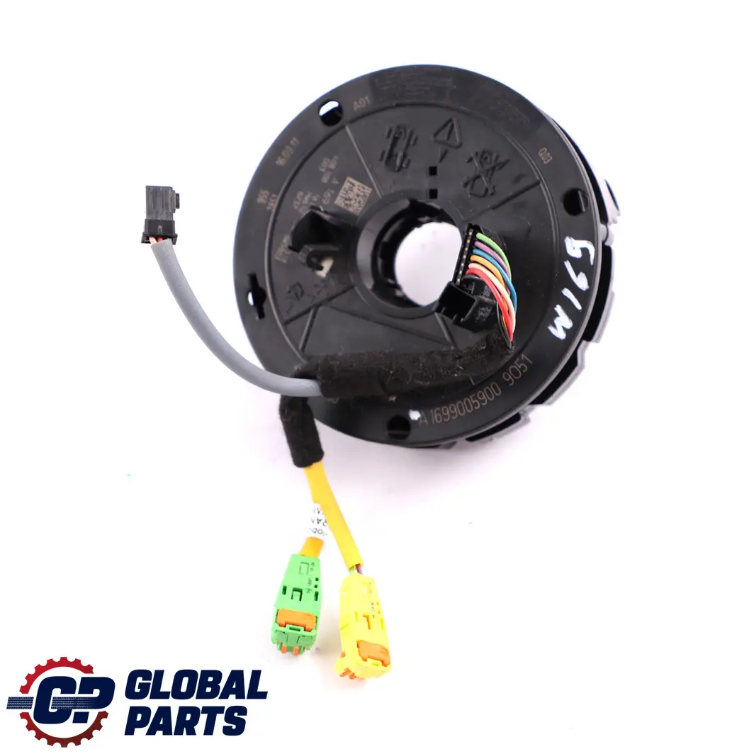 Sensore angolo volante Slip Ring Squib per Mercedes W169 con numero di parte A1694641518 Mercedes W169 Sensore angolo volante Slip Ring Squib - SKU A1694641518 - Numero di parte A1694641518