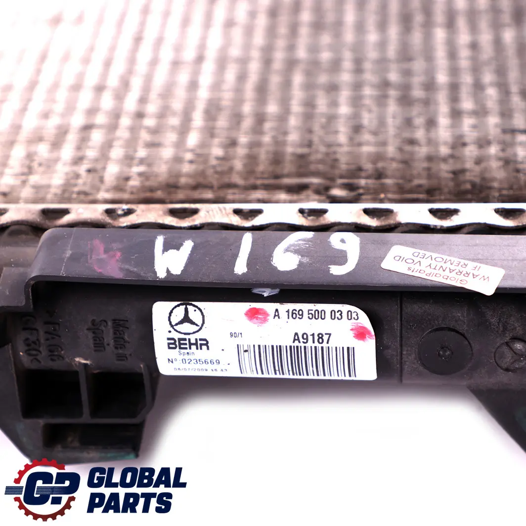Mercedes A B W169 W245 Radiateur de refroidissement du moteur - SKU A1695000303 - Numéro de pièce A1695000303