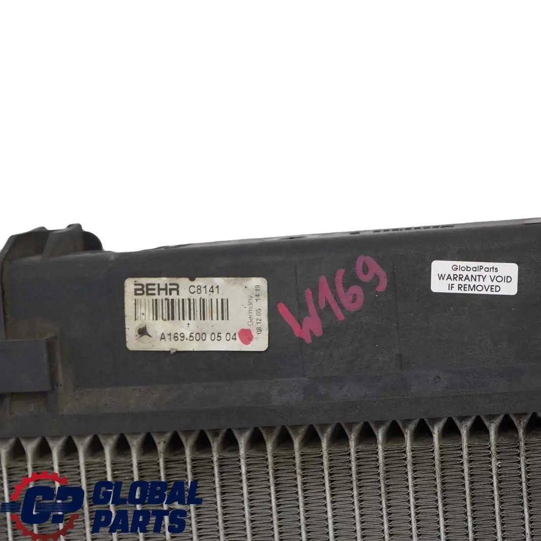  Mercedes-Benz A B Class W169 W245 Water Cooling Coolant Radiator - SKU A1695000504 - Part number A1695000504