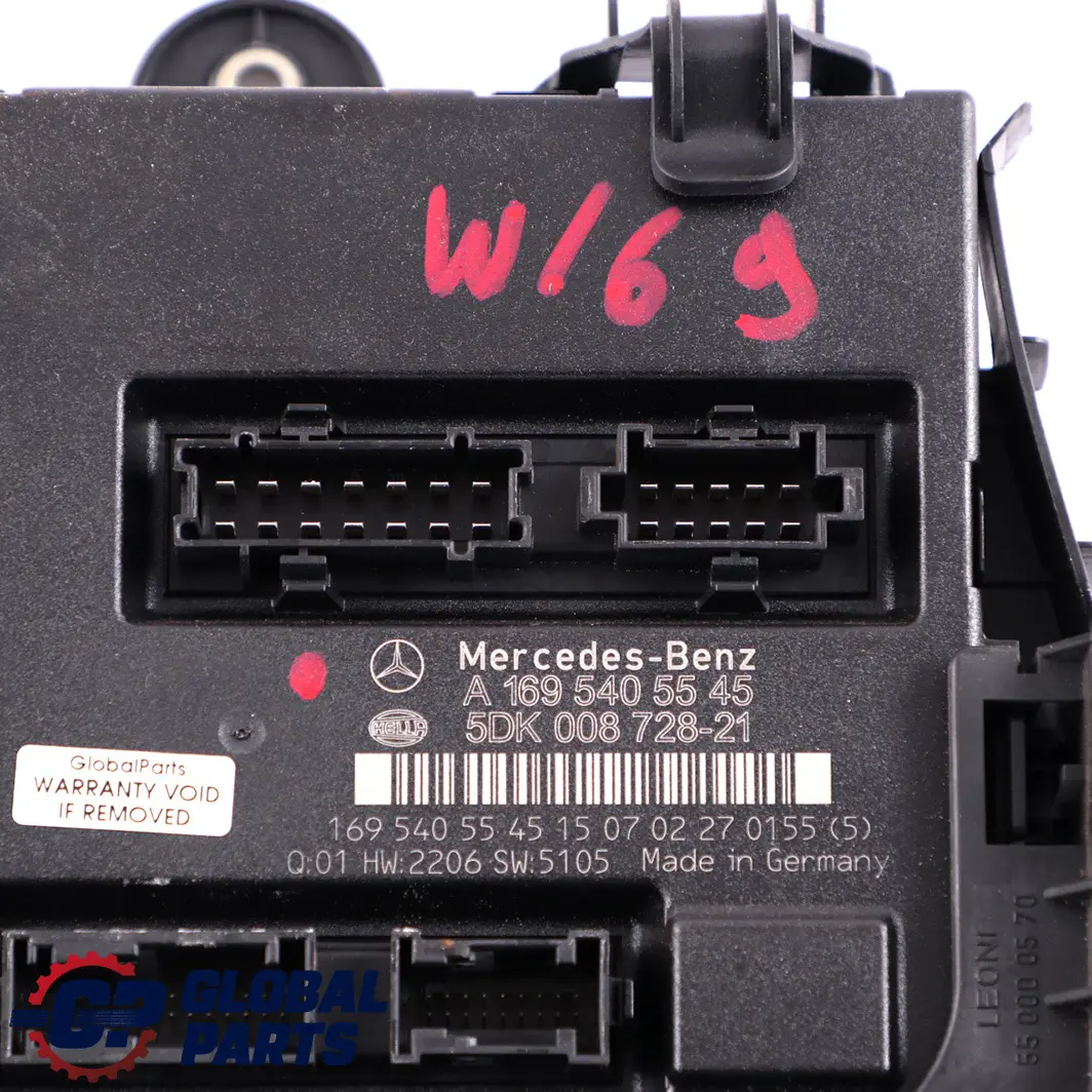 *Mercedes-Benz A-Class W169 Body Control Unit Module SAM to with Part number A1695405545 *Mercedes-Benz A-Class W169 Body Control Unit Module SAM - SKU A1695405545 - Part number A1695405545