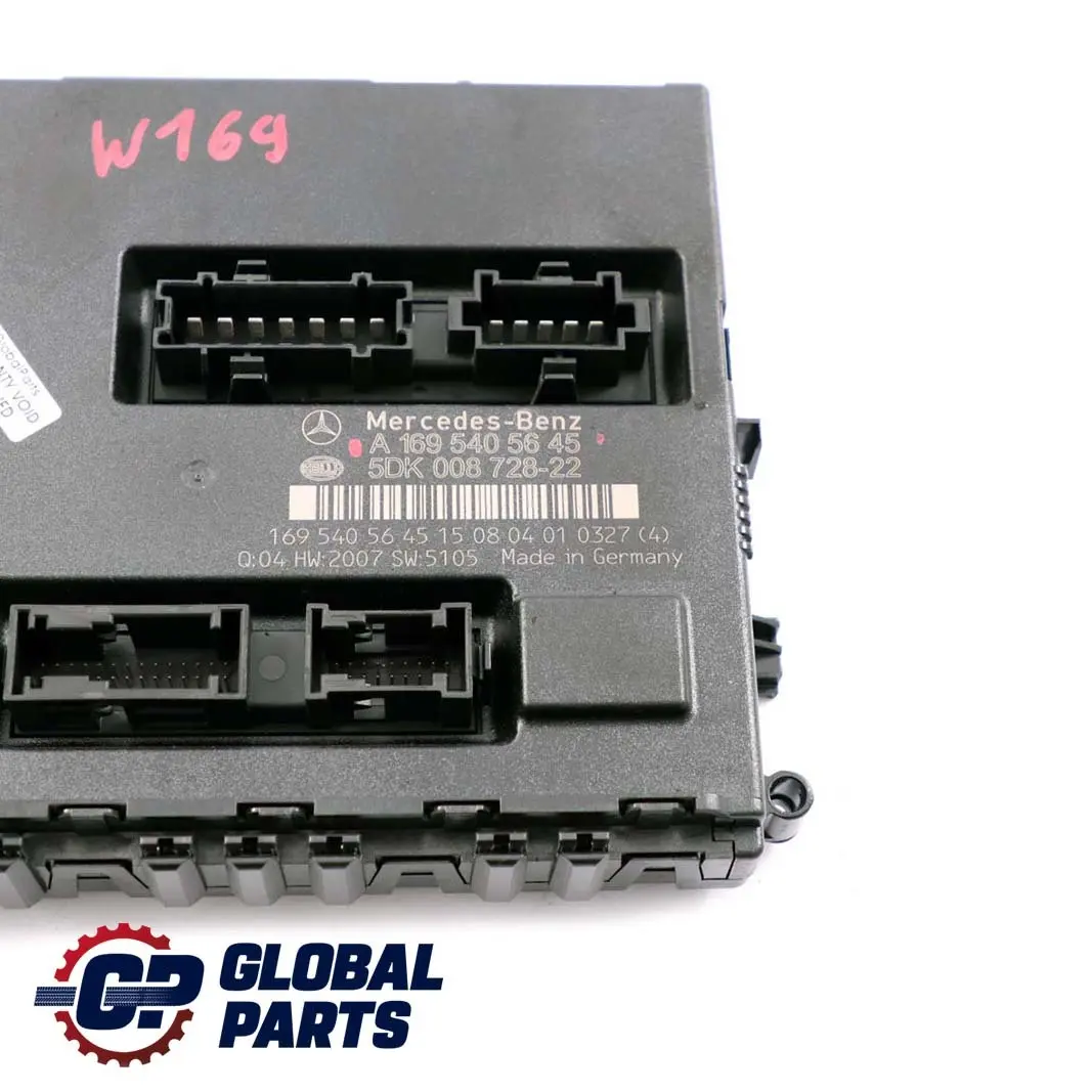  Mercedes-Benz Clase A W169 SAM Módulo de Control Fusibles - SKU A1695405645 - Número de pieza A1695405645