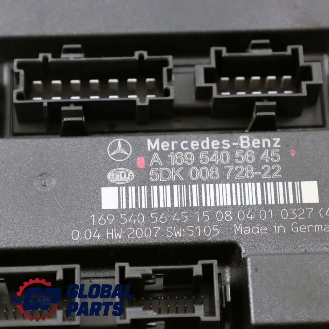  Mercedes-Benz Clase A W169 SAM Módulo de Control Fusibles - SKU A1695405645 - Número de pieza A1695405645
