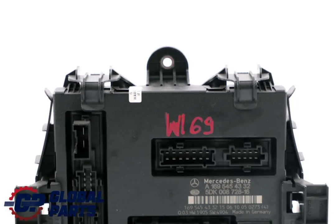  Mercedes-Benz A B Class W169 W245 Sam Control Module Fuse Box Unit - SKU A1695454332 - Part number A1695454332