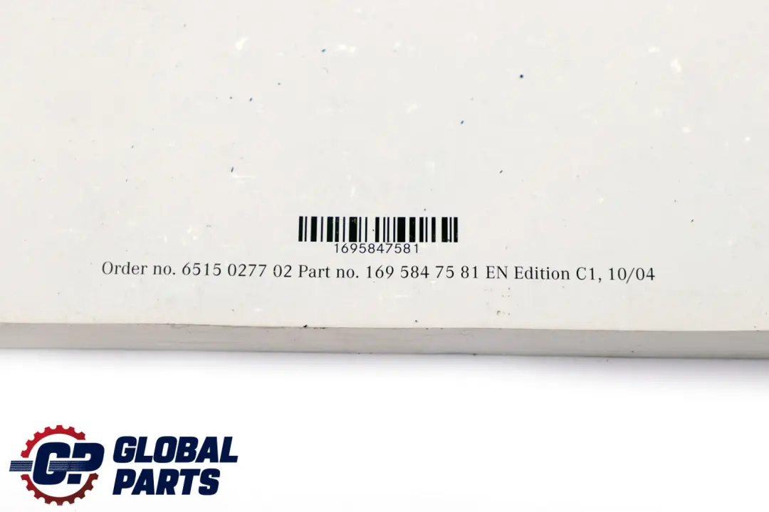 Service Booklet Book Set Pouch Case Wallet to Mercedes A-Class W169 with Part number A1695847581 Mercedes A-Class W169 Service Booklet Book Set Pouch Case Wallet - SKU A1695847581 - Part number A1695847581