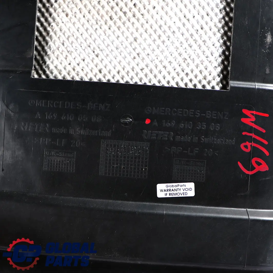 Mercedes-Benz A W169 Underfloor Tunnel Trim Cover Panel Diesel to with Part number A1696103508 Mercedes-Benz A W169 Underfloor Tunnel Trim Cover Panel Diesel - SKU A1696103508 - Part number A1696103508