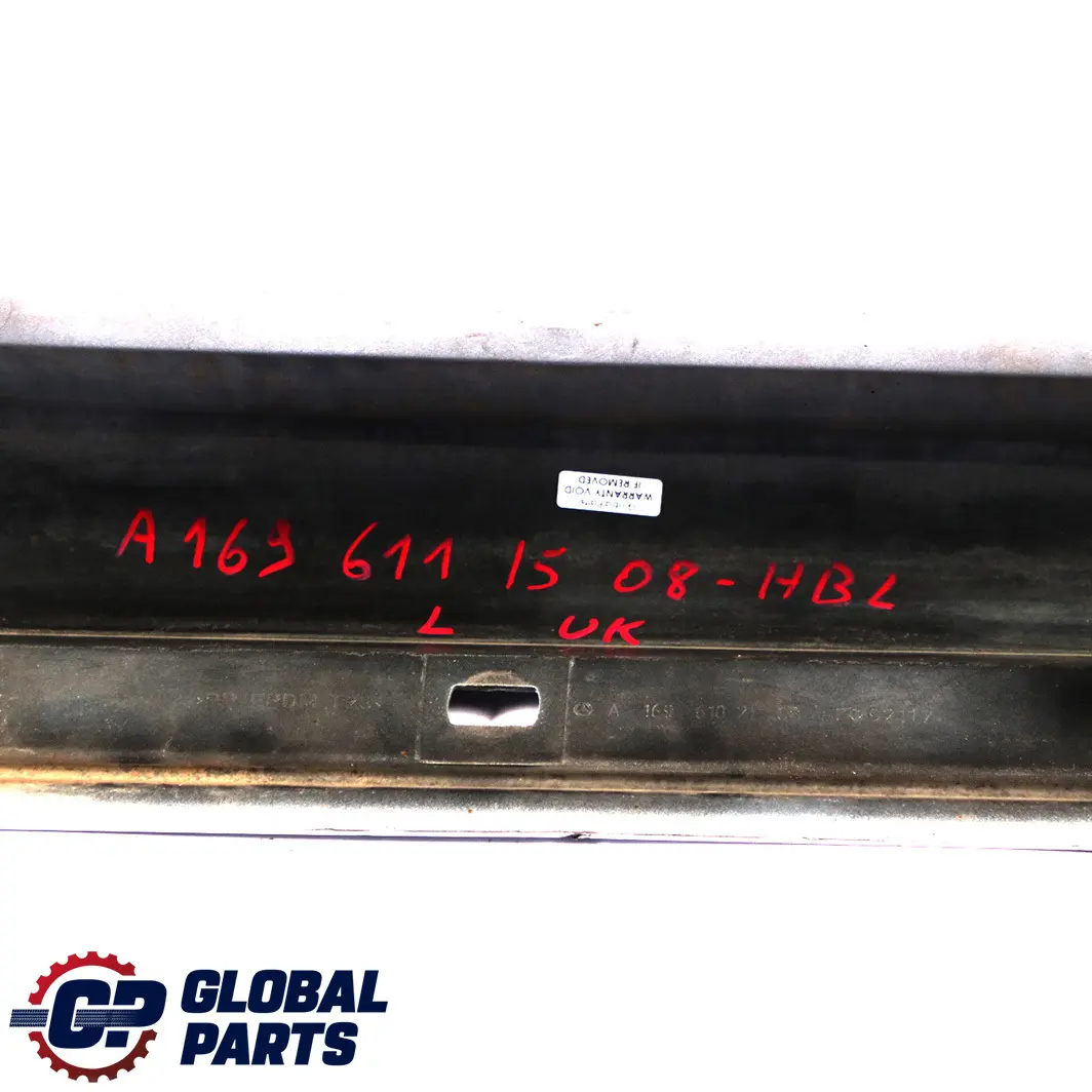 Mercedes-Benz B W245 Door Sill Side Cover Skirt Left N/S Horizon Blue - 391 to with Part number A1696111508 Mercedes-Benz B W245 Door Sill Side Cover Skirt Left N/S Horizon Blue - 391 - SKU A1696111508-HBL - Part number A1696111508
