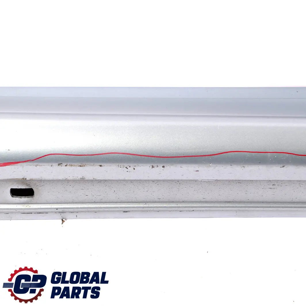 Mercedes-Benz B W245 Door Sill Side Cover Skirt Right O/S Horizon Blue - 391 to with Part number A1696111608 Mercedes-Benz B W245 Door Sill Side Cover Skirt Right O/S Horizon Blue - 391 - SKU A1696111608-HBL - Part number A1696111608