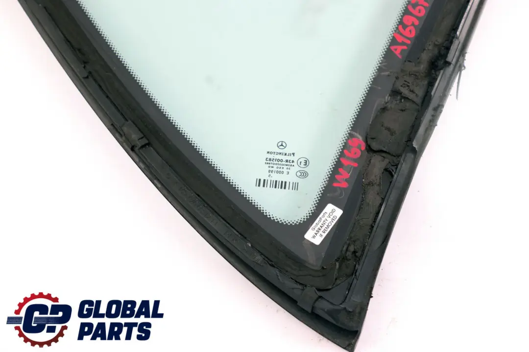 Vetro Del Finestrino AS2 Posteriore Sinistro per Mercedes W169 con numero di parte A1696700312 Mercedes W169 Vetro Del Finestrino AS2 Posteriore Sinistro - SKU A1696700312 - Numero di parte A1696700312