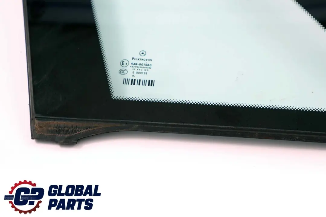 Classe B W245 Lunotto posteriore sinistro Vetro verde AS2 per Mercedes con numero di parte A1696700912 Mercedes Classe B W245 Lunotto posteriore sinistro Vetro verde AS2 - SKU A1696700912 - Numero di parte A1696700912