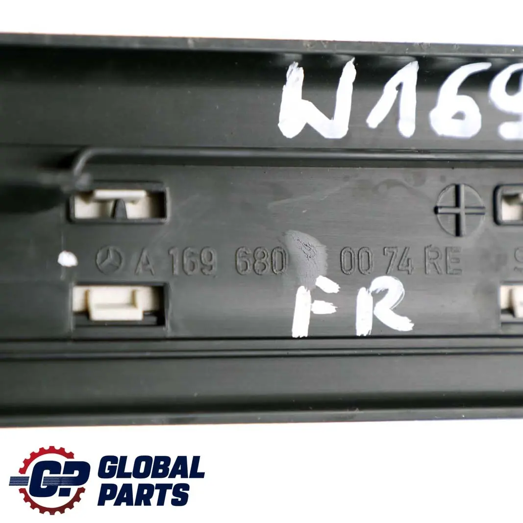 Front Right Door O/S Sill Entrance Trim Strip Black to Mercedes W169 with Part number A1696800074 Mercedes W169 Front Right Door O/S Sill Entrance Trim Strip Black - SKU A1696800074-1 - Part number A1696800074
