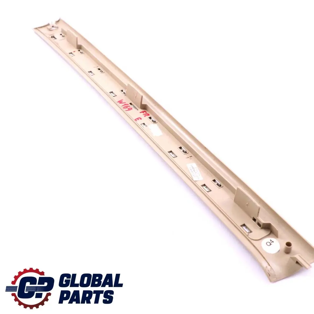 Mercedes-Benz A-Class W169 Front Right Door O/S Sill Entrance Trim Strip Beige to with Part number A1696800074 Mercedes-Benz A-Class W169 Front Right Door O/S Sill Entrance Trim Strip Beige - SKU A1696800074 - Part number A1696800074
