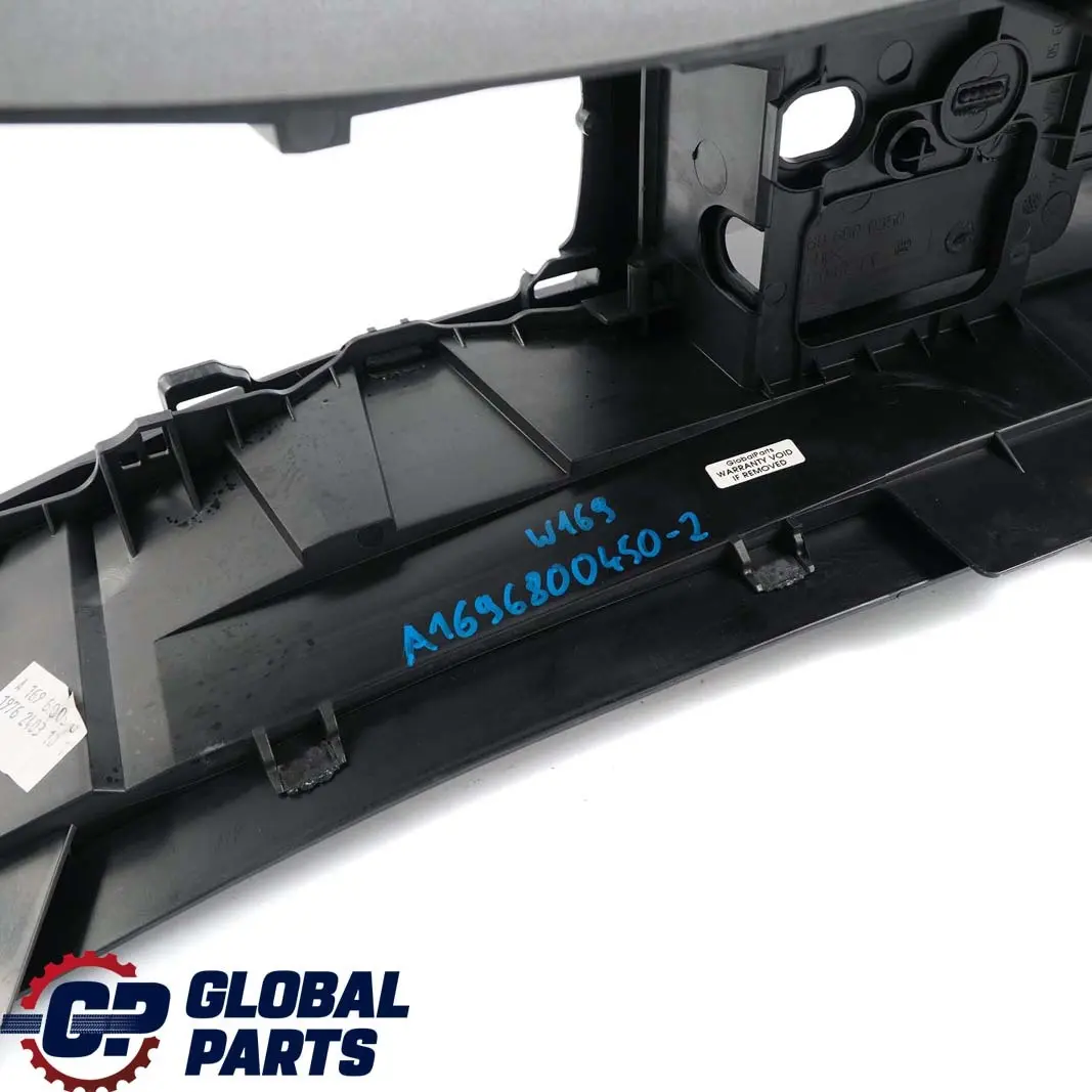 S245 Alloggio Consolle Centrale Nero per Mercedes W169 con numero di parte A1696800450 Mercedes W169 S245 Alloggio Consolle Centrale Nero - SKU A1696800450-2 - Numero di parte A1696800450