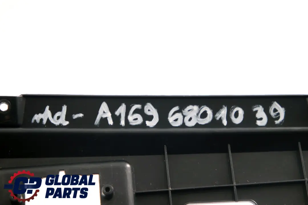 Mercedes-Benz A B Class W169 W245 Foot Panel Cover Trim Black Right to with Part number A1696801039 Mercedes-Benz A B Class W169 W245 Foot Panel Cover Trim Black Right - SKU rhd-A1696801039 - Part number A1696801039