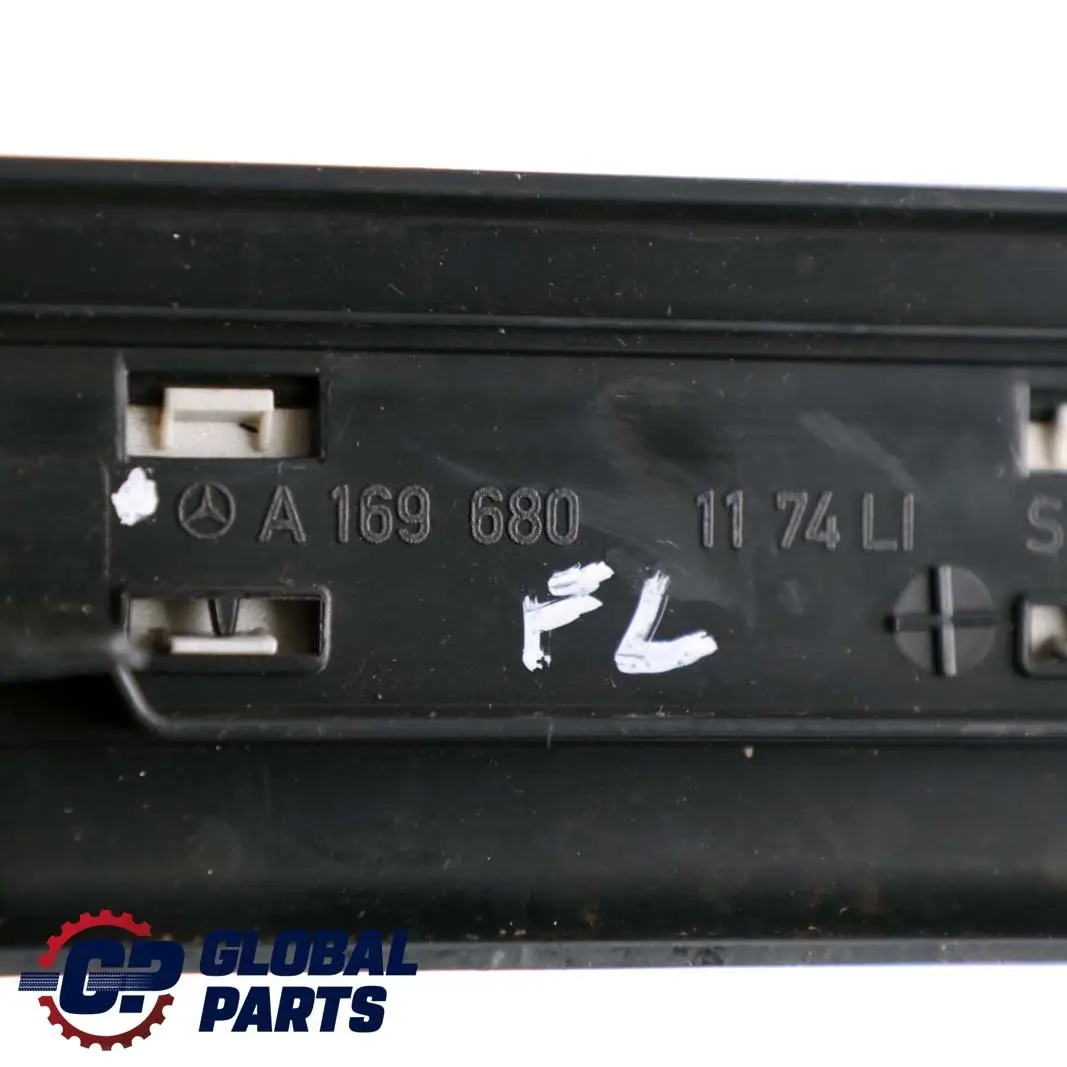  Mercedes-Benz W169 Puerta Delantera Izquierda Listón Embellecedor Entrada Negro - SKU A1696801174-1 - Número de pieza A1696801174