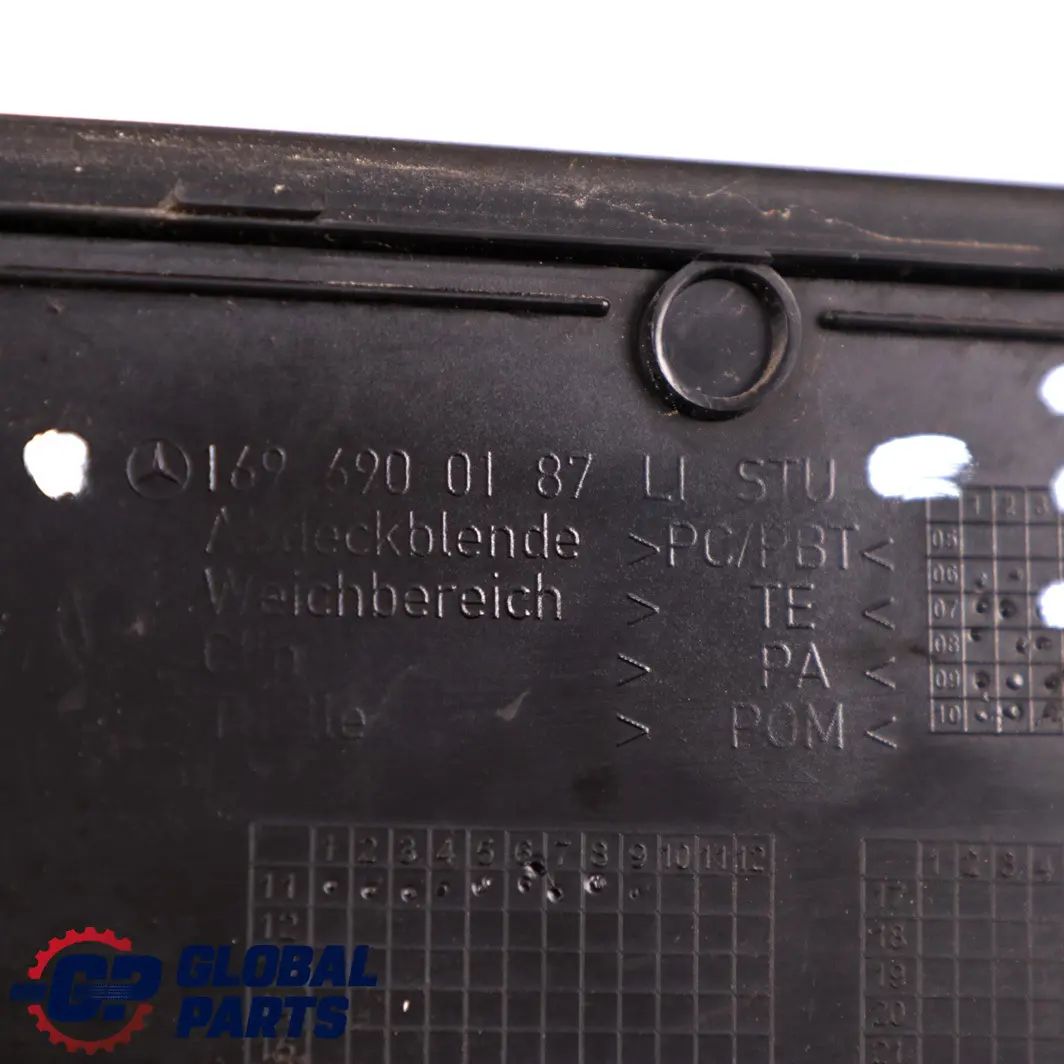 Wing Trim Top Cover Left N/S Blue Efficiency to Mercedes W169 with Part number A1696900187 Mercedes W169 Wing Trim Top Cover Left N/S Blue Efficiency - SKU A1696900187-3 - Part number A1696900187