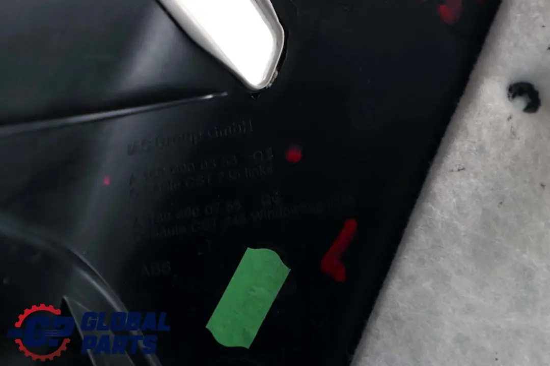 Mercedes-Benz B-Class W245 C-Pillar Trim Panel Cover Left N/S Rear to with Part number A1696900353 Mercedes-Benz B-Class W245 C-Pillar Trim Panel Cover Left N/S Rear - SKU A1696900353 - Part number A1696900353