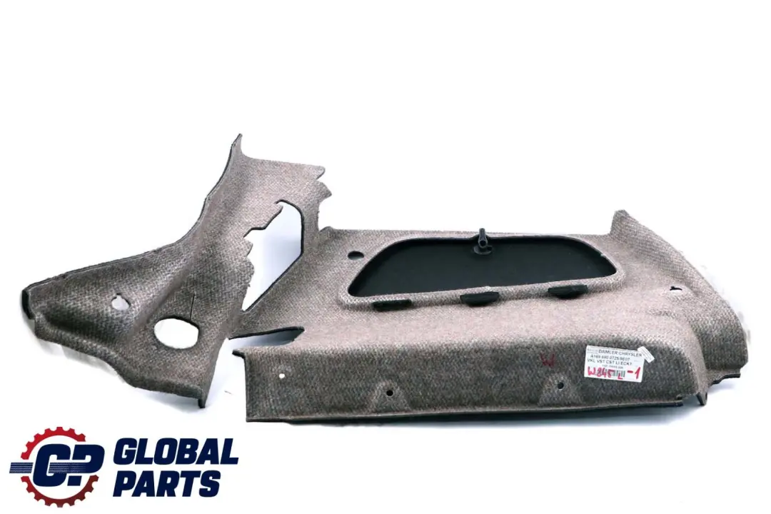 Rivestimento bagagliaio posteriore sinistro Nero per Mercedes W245 con numero di parte A1696900725 Mercedes W245 Rivestimento bagagliaio posteriore sinistro Nero - SKU A1696900725-1 - Numero di parte A1696900725