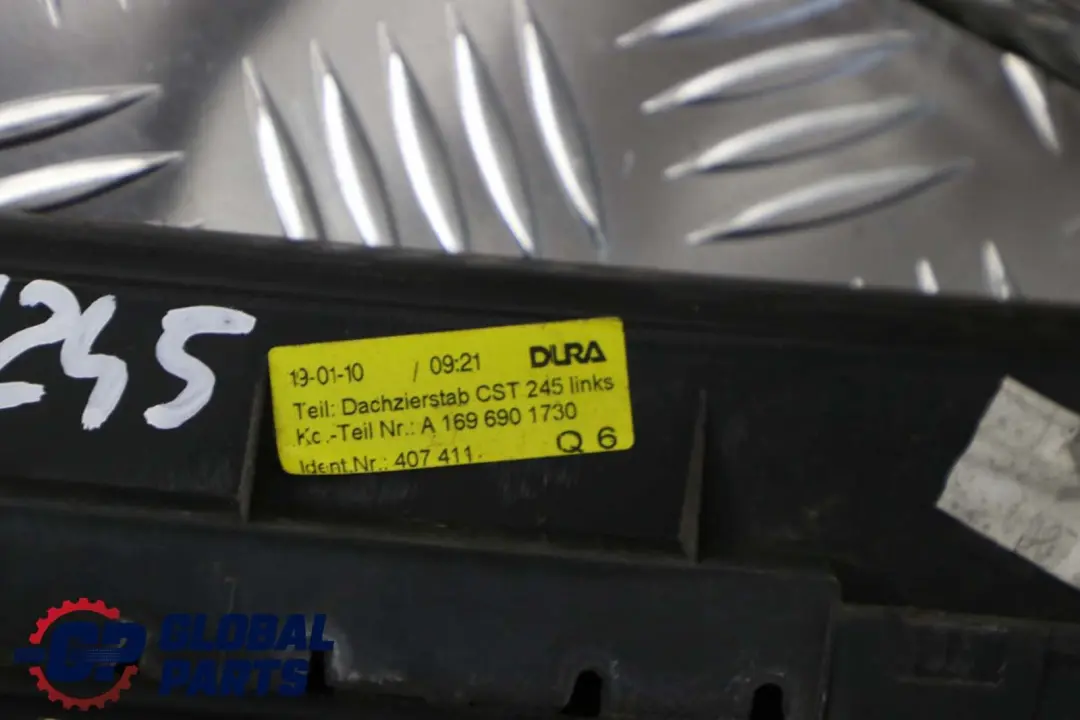 MERCEDES B-KLAA W245 Listwa dachu dachowa lewa - SKU A1696901730 - Numer Części A1696901730