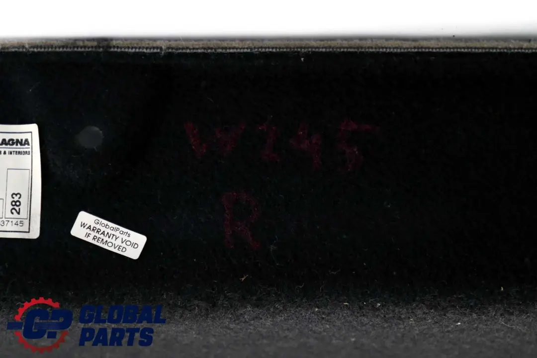 Maletero trasero derecho Embellecedor compartimento equipaje para Mercedes W245 con número de pieza A1696902626 Mercedes W245 Maletero trasero derecho Embellecedor compartimento equipaje - SKU A1696902626 - Número de pieza A1696902626