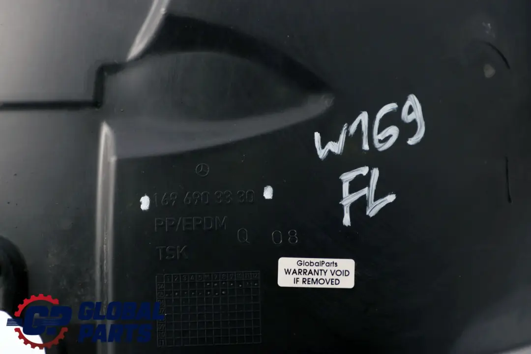 Osłona Nadkole Przednie Lewy Przód Przednia Część do Mercedes W169 o numerze A1696903330 Mercedes W169 Osłona Nadkole Przednie Lewy Przód Przednia Część - SKU A1696903330 - Numer Części A1696903330