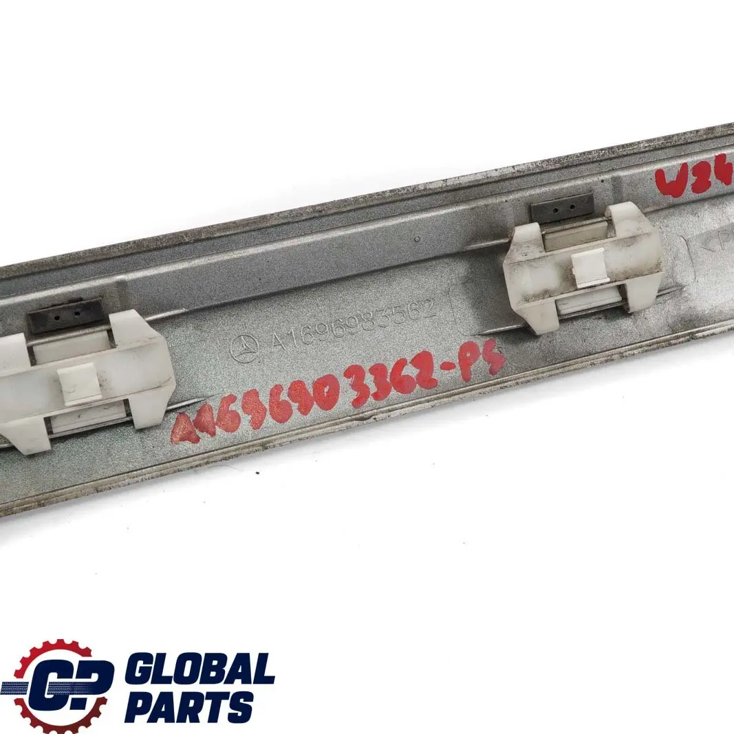 Mercedes-Benz B-Class W245 Front Left N/S Door Trim Molding Strip Polar Silver to with Part number A1696903362 Mercedes-Benz B-Class W245 Front Left N/S Door Trim Molding Strip Polar Silver - SKU A1696903362-PS - Part number A1696903362
