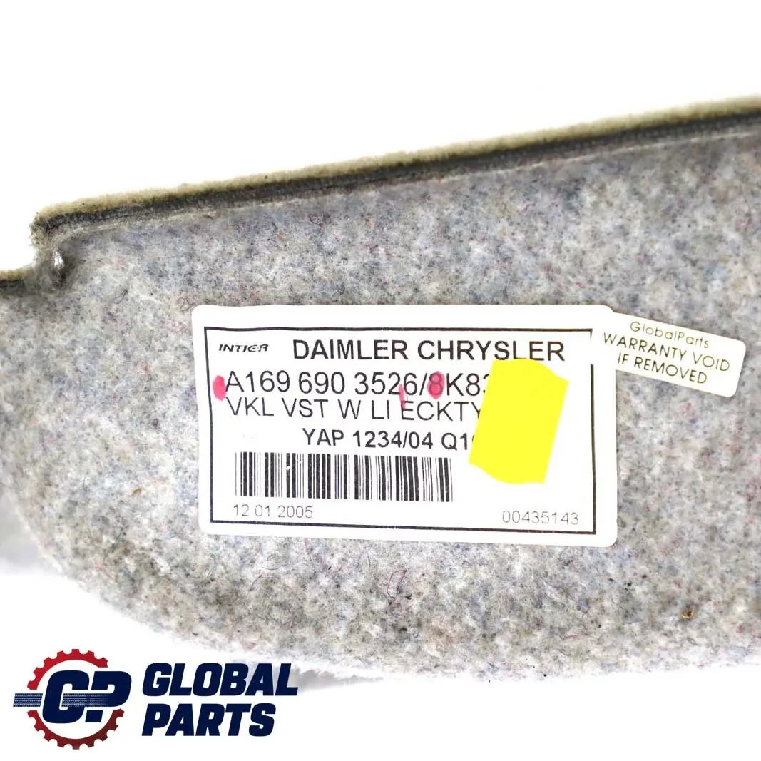 Mercedes-Benz W169 Coffre Couverture a Gauche Beige pour à propos du numéro de pièce A1696903526 Mercedes-Benz W169 Coffre Couverture a Gauche Beige - SKU A1696903526 - Numéro de pièce A1696903526