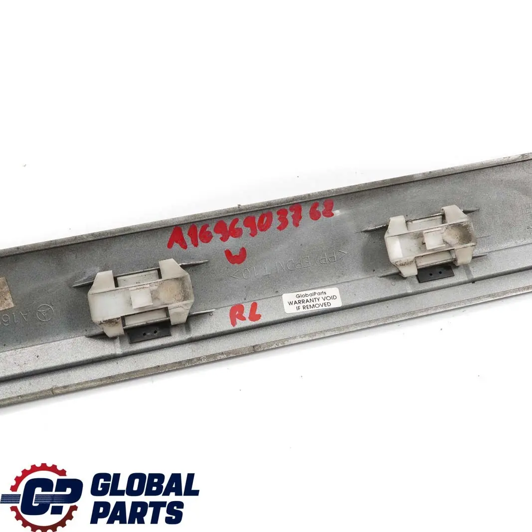 Mercedes-Benz B-Class W245 Rear Left N/S Door Trim Molding Strip Polar Silver to with Part number A1696903762 Mercedes-Benz B-Class W245 Rear Left N/S Door Trim Molding Strip Polar Silver - SKU A1696903762-PS - Part number A1696903762