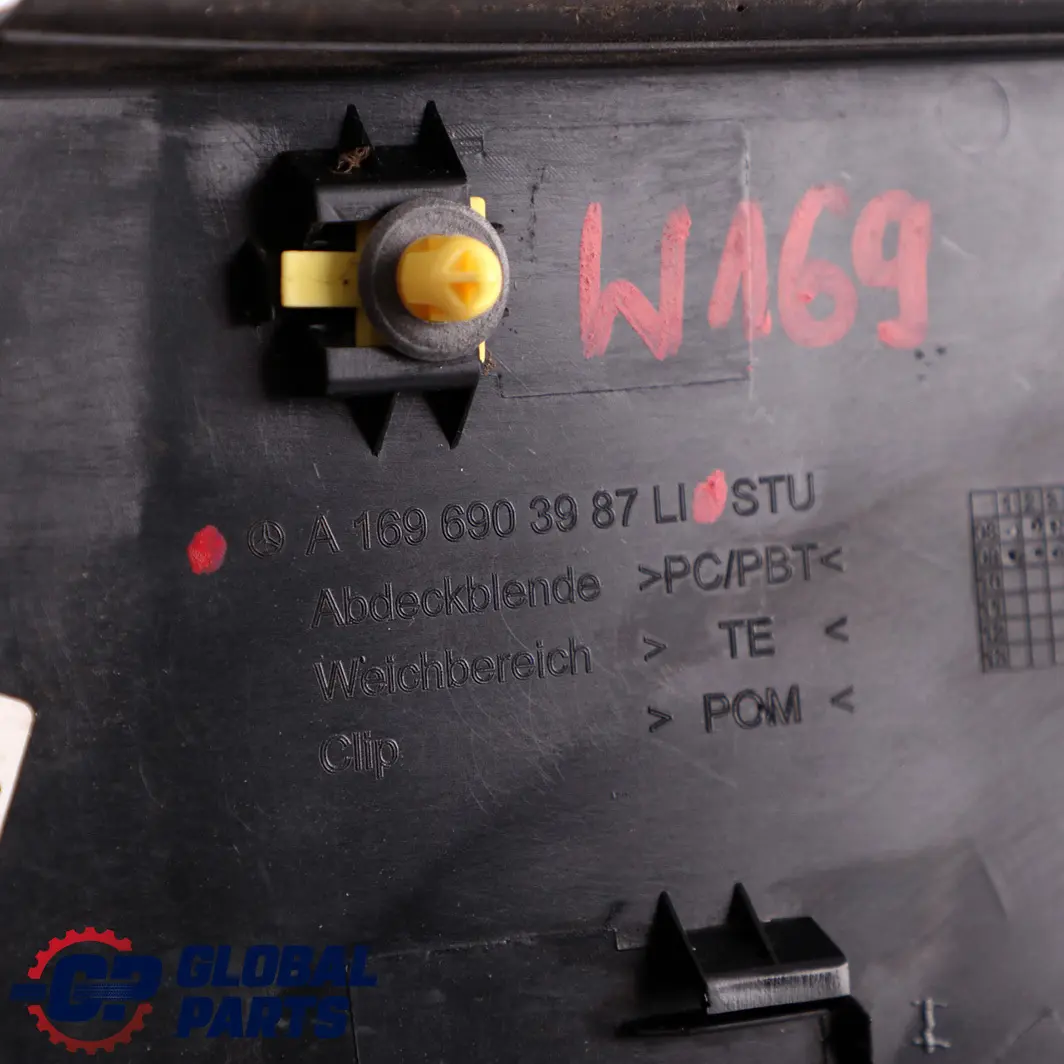 Mercedes-Benz B W245 Front Left N/S Wing Mirror Cover Panel Trim to with Part number A1696903987 Mercedes-Benz B W245 Front Left N/S Wing Mirror Cover Panel Trim - SKU A1696903987 - Part number A1696903987