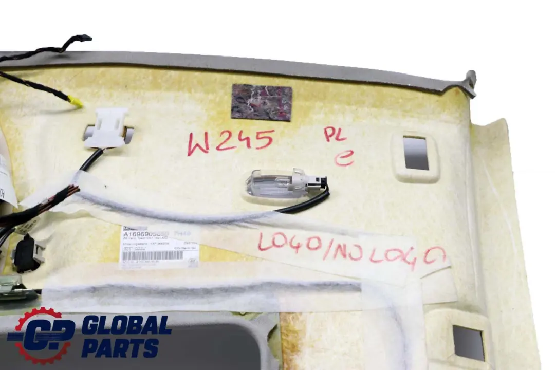 Mercedes B Class W245 Headlining Lift Up Slide Back Sunroof Grey - SKU A1696905050 - Part number A1696905050