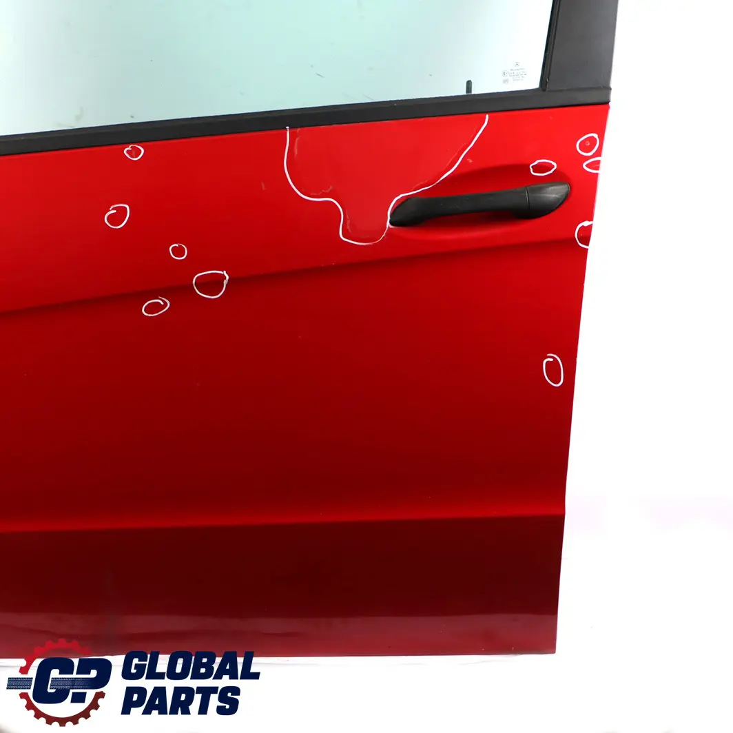 Mercedes-Benz A-Class W169 Door Front Left N/S Jupiter Red - 589 to with Part number A1697202105 Mercedes-Benz A-Class W169 Door Front Left N/S Jupiter Red - 589 - SKU A1697202105-JUR - Part number A1697202105