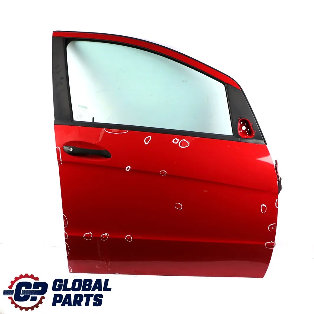 Mercedes-Benz A-Class W169 Door Front Right O/S Jupiter Red - 589 to with Part number A1697202205 Mercedes-Benz A-Class W169 Door Front Right O/S Jupiter Red - 589 - SKU A1697202205-JUR - Part number A1697202205