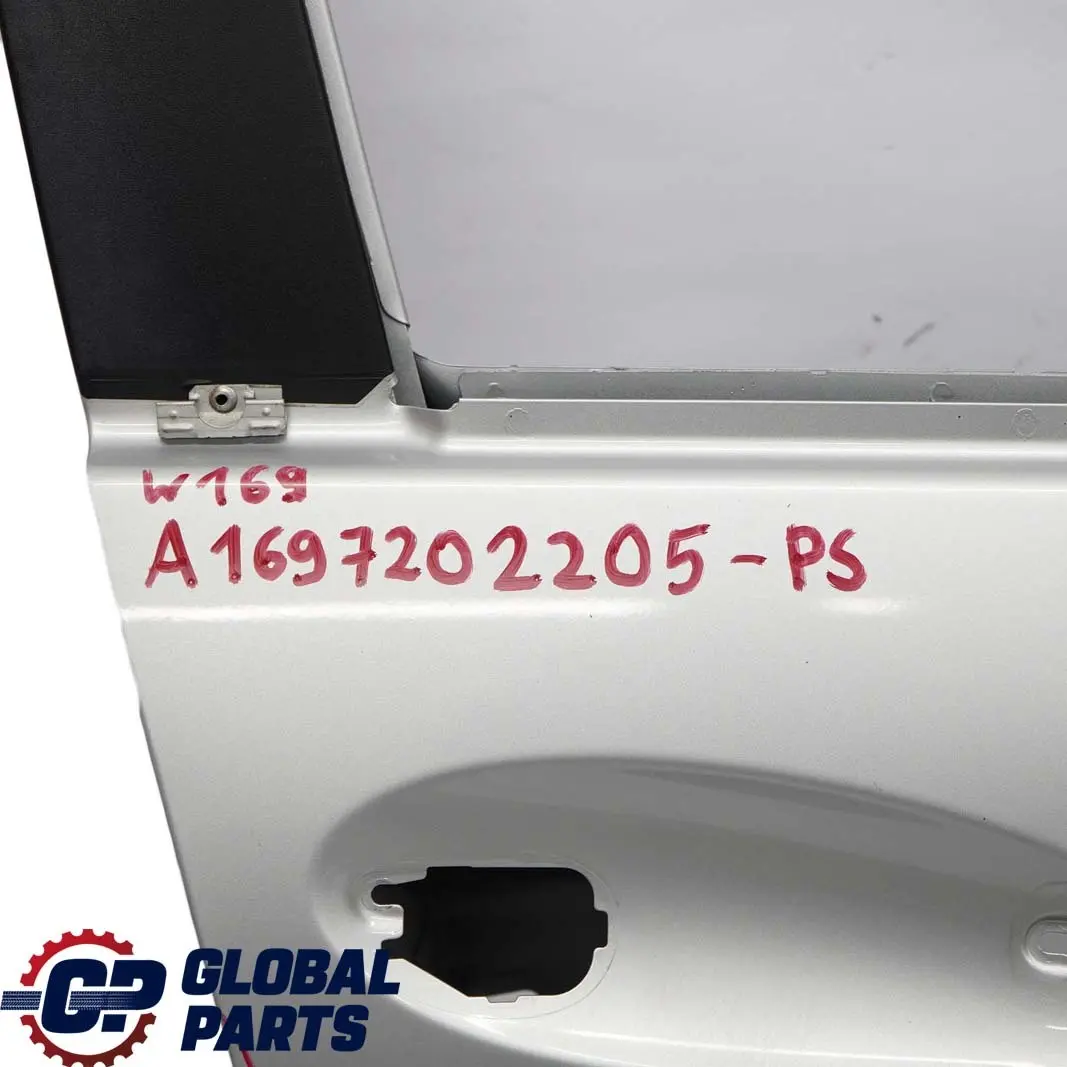 Mercedes-Benz A-Class W169 Door Front Right O/S Polar Silver Metallic - 761 to with Part number A1697202205 Mercedes-Benz A-Class W169 Door Front Right O/S Polar Silver Metallic - 761 - SKU A1697202205-PS - Part number A1697202205