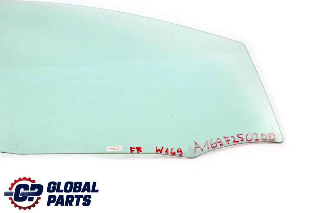 Cristal Ventana Delantera Derecha Exterior AS2 para Mercedes W169 W245 con número de pieza A1697250200 Mercedes W169 W245 Cristal Ventana Delantera Derecha Exterior AS2 - SKU A1697250200 - Número de pieza A1697250200