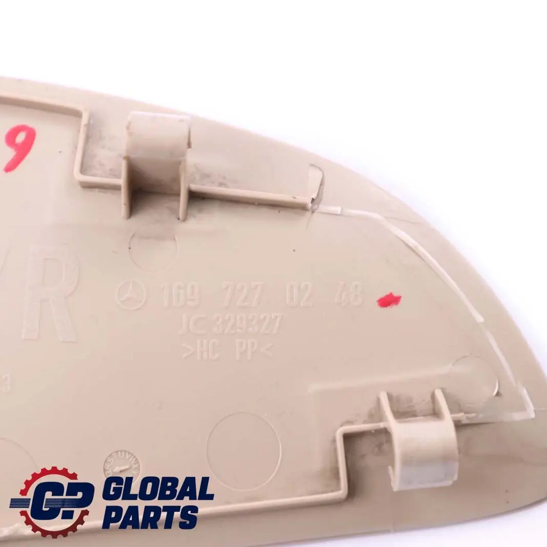 Puerta Delantera Derecha Unidad De Control Tapa Embellecedor Beige para Mercedes W169 con número de pieza A1697270248 Mercedes W169 Puerta Delantera Derecha Unidad De Control Tapa Embellecedor Beige - SKU A1697270248 - Número de pieza A1697270248
